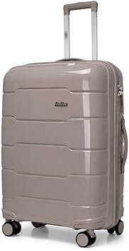 POGAGO 28 Inch/30kg Large Suitcase for Travel – Lightweight PP Unbreakable Hard Shell Luggage with 360° Spinner Wheels, Combination Lock & Aluminium Telescopic Handle (Brown, Large) on Amazon - Best Deal Finder