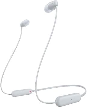 Sony WI-C100 Wireless in-Ear Bluetooth Headphones with Built-in Microphone, White, Small on Amazon.ae - Price Tracker