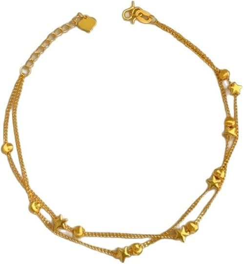 18K Gold Plated Bracelet, Womens Stackable Gold Bracelets Jewelry, 18K Gold Plated Gift Christmas Valentines Birthday Gifts on Amazon.ae - Price Tracker