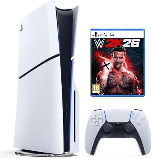 Sony PlayStation 5 Slim Disc Console + WWE 2K26 Standard Edition -International Version on Amazon.ae - Price Tracker