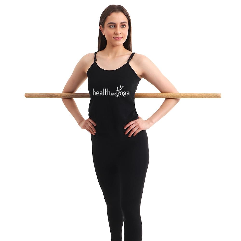 HealthAndYoga® StretchNHeal XL Collapsible Multi-Use Wooden Yoga Stick - Physical Exercise Dowel, Stretch Mobility Rod, Posture Pole (XL - 48 inches) on Amazon.ae - Price Tracker