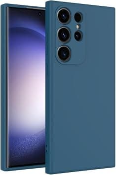 Case for Samsung Galaxy S25 Ultra Soft Silicone Gel Rubber Cover Shockproof Matte Finish Back Cover Inner Fabric Lining with Camera Protection Case (Blue, Samsung Galaxy S25 Ultra) on Amazon.ae - Price Tracker
