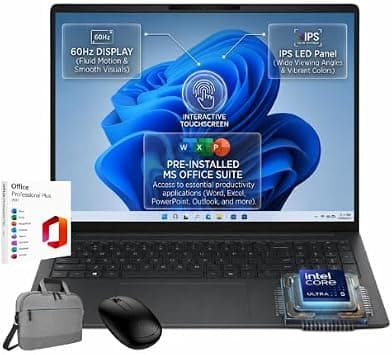HP OmniBook 3 16-bu0305dx 2K Touchscreen Laptop | Intel Core Ultra 5 225U | 8GB DDR5 RAM | 512GB SSD | 16" WUXGA IPS LED Display | Intel Graphics | Windows 11 Home | Office | Accessories | Mica Silver on Amazon.ae - Price Tracker