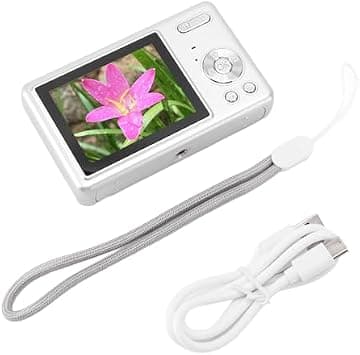 Cryfokt 50MP 1080P Digital Camera, 16X Zoom Auto Focus Kids Camera, 2.4in TFT Screen Camera, Compact Shoot Video Camera for Beginner Children Boys Girls Teens (Silver) on Amazon.ae - Price Tracker