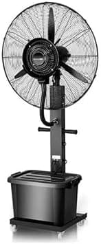 Pedestal Mist Fan 26 Inch, Heavy Duty 3 Blade Stand Fan, Oscillating Fan, Adjustable Height, 3 Speed Settings, Heavy Round Base, Pedestal, Oscillating, Tilting head - Black, 42 Ltr Tank on Amazon.ae - Price Tracker