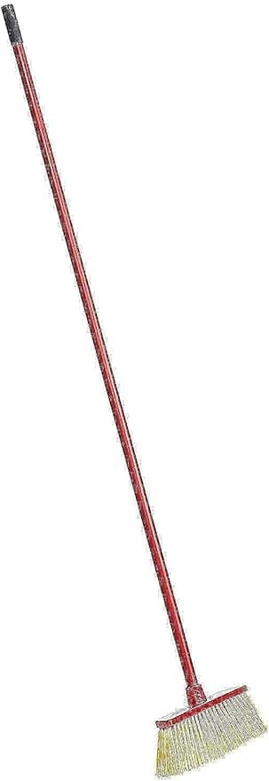 Vileda Outdoor Floor Broom with Stick, Trapezoidal Shape, Rough surfaces, Sweeping Up Rubbish, Weather-Resistant, Easy To Clean, Red & Yellow, 33 x 6 x 140 Cm on Amazon.ae - Price Tracker