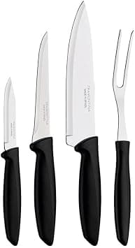 Tramontina 23498029 Plenus Knive 4-Piece Set, Black - 23498029 on Amazon.ae - Price Tracker