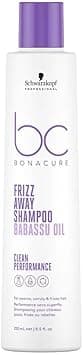 Schwarzkopf Professional Bonacure Frizz Away Shampoo for Coarse Unrestrained Frizzy Hair, Vegan Babassu Oil, Anti-Moisture Effect, Long-Lasting Smoothness, Intense Shine, 250 ml on Amazon.ae - Price Tracker