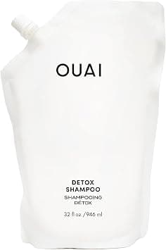 OUAI Detox Shampoo Refill Pouch. Clarifying Cleanse for Dirt, Oil, Product and Hard Water Buildup. Get Back to Super Clean, Soft and Refreshed Looks. (32 oz) على Amazon.ae - متتبع الأسعار