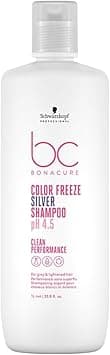 Schwarzkopf BC Bonacure pH 4.5 Color Freeze Silver Micellar Shampoo (For Grey & Lightened Hair) 1000ml/33.8oz on Amazon.ae - Price Tracker