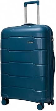 POGAGO 28 Inch/30kg Large Suitcase for Travel – Lightweight PP Unbreakable Hard Shell Luggage with 360° Spinner Wheels, Combination Lock & Aluminium Telescopic Handle (Dark Blue, Large) on Amazon - Best Deal Finder