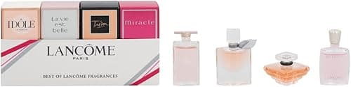 Lancôme 4 Piece Gift Set: Idole Eau De Parfum 5Ml - La Vie Est Belle 4Ml Tresor 7.5Ml Miracle 25 on Amazon.ae - Price Tracker