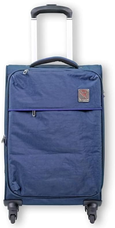 Reflection Expandable Soft Trolley Luggage – 20" Carry-On with TSA Lock, Double Security Zipper & 360° Spinner Wheels, Navy Blue on Amazon - Best Deal Finder