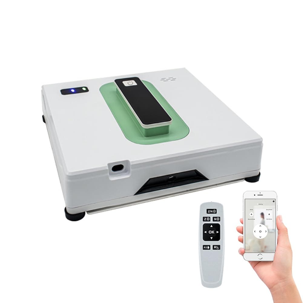 KAIGITE Window Cleaner Robot with Dual Water Spray, Automatic Window Cleaner Robot Smart Glass Washer with Anti-Falling Sensor, App Control, Suitable for Outdoor Indoor High Rise Windows Tiles on Amazon.ae - Price Tracker