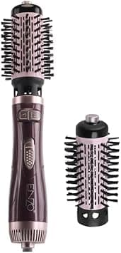 ENZO Professional EN-747 Rotating Hot Air Brush – 2-in-1 Styling Tool with Dual Brush Attachments | Hair Dryer, Curler & Volumizer – Intl Version على Amazon.ae - متتبع الأسعار