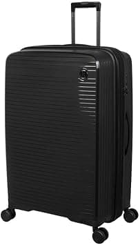 it luggage Spontaneous Checked-Large | Hard Shell Travel Bag Suitcase | Lightweight Expandable Trolley Luggage Bag with 8x 360° Spinner Wheels Combination Lock Front Pocket Organized Bag (Black, 31") على Amazon.ae - متتبع الأسعار