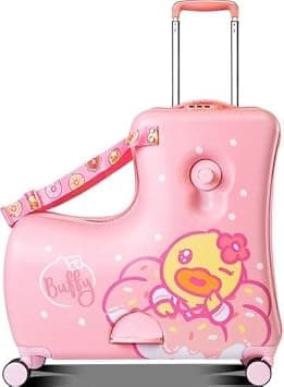 Kids Ride-On Suitcase Children Trolley Hard Shell Carry On Luggage,Travel Suitcase on Amazon - Best Deal Finder