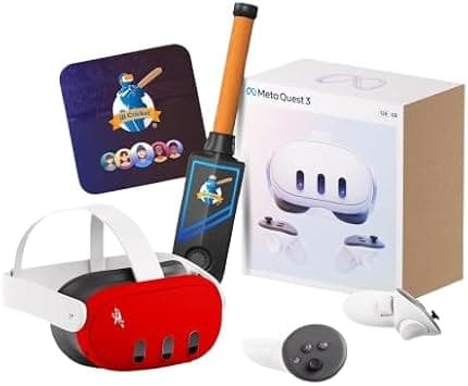 Merlin 512GB VR Headset with VR Cricket Kit and iB Cricket Bat, Immersive Virtual Reality Gaming System for Home Entertainment على Amazon.ae - متتبع الأسعار