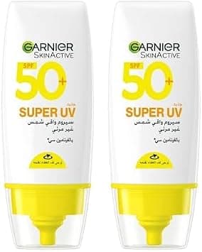 Garnier Skin Active Invisible Serum Sunscreen Vitamin C SPF50+ 30 ml. (Pack of 2) on Amazon.ae - Price Tracker