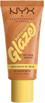 NYX Professional Makeup Buttermelt Glaze Soft Glow Skin Tint + SPF/FPS 30, Foundation, 12h Wear, Almond Butta - Amazon.ae Price Tracker