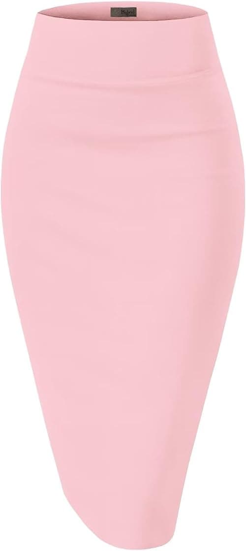 H&C Women Premium Nylon Ponte Stretch Office Pencil Skirt High Waist Made in The USA Below Knee on Amazon - Best Deal Finder