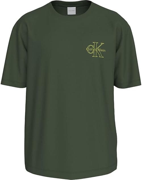 Calvin Klein Mens Ss 30s micro monolog Graphic Tees (pack of 1) on Amazon.ae - Price Tracker