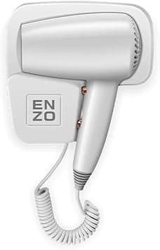 Enzo EN 6005 Wall Counter Hair Dryer – Hot & Cold Air, 1600W – Ideal for Hotels, Salons & Residential Bathrooms - Intl Version على Amazon.ae - متتبع الأسعار