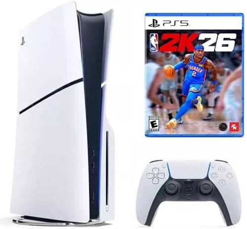 Sony PlayStation 5 Slim Disc Console + NBA 2K26 - International Version على أمازون - دليلك لأفضل العروض