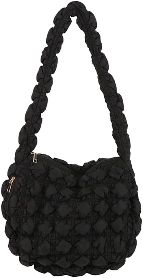 YFGBCX Quilted Tote Bags for Women Lightweight Quilted Padding Shoulder Bag Down Cotton Padded Large Tote Bags Lattice Crossbody Bag Zip Closure on Amazon.ae - Price Tracker