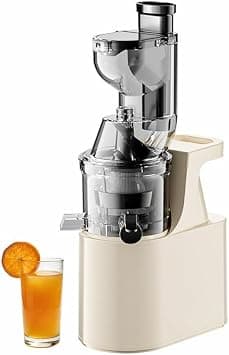 Cold Press Slow Masticating Juicer 7cm Wide Feed Chute, 97% High Yield 300W Juicer Machine for Veg & Fruit, Pulp Separation, Fruit Ice Cream, Easy Clean, Home & Commercial Use 9 * 8.85 * 16.7in on Amazon.ae - Price Tracker