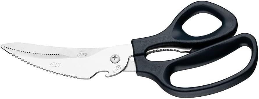 Tramontina Supercort 8 Inches Kitchen Scissors with Stainless Steel Blades and Black Polypropylene Handle on Amazon.ae - Price Tracker