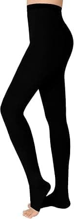 20-30 mmHg Compression Pantyhose for Women, Open Toe Medical Compression Stockings, Waist High Opaque Compression Tights for Edema, Varicose Veins, Swelling, Pregnant, Teacher, Doctor (Black L) على Amazon.ae - متتبع الأسعار