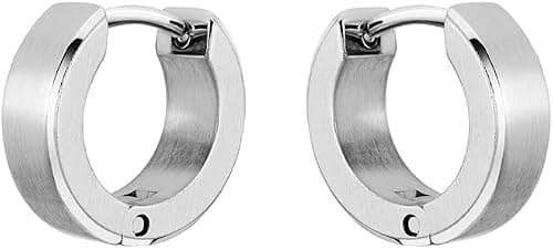 BOSS Jewelry Men's ODELL Collection Hoop Earrings in Stainless Steel - Available in silver or gold version on Amazon - Best Deal Finder