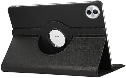 Gruattreay Case Compatible with Honor Pad 10 12.1 Inch (2025) HEY3-W00/HEY3-W10, PU Leather Cover Sleep Wake Function 360 Rotating Stand Protective Shell (Black) on Amazon.ae - Price Tracker