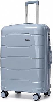 POGAGO 28 Inch/30kg Large Suitcase for Travel – Lightweight PP Unbreakable Hard Shell Luggage with 360° Spinner Wheels, Combination Lock & Aluminium Telescopic Handle (G.Blue, Large) on Amazon - Best Deal Finder