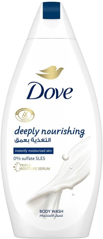DOVE Deeply Nourishing Body Wash, for instant moisturising, Original, with no Sulfates or Parabens, 500ml on Amazon.ae - Price Tracker