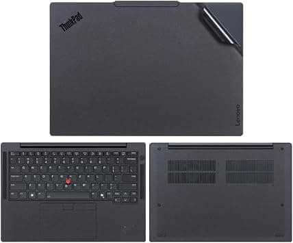 Gruattreay Laptop Decal Cover Compatible with 13.3 inch Lenovo ThinkPad X13 Gen 6 2025 Anti-Scratch Sticker Three Sided Notebook Film (Black matte finish) على Amazon.ae - متتبع الأسعار