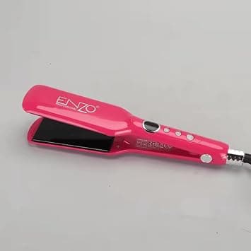 ENZO EN-3215 Professional Hair Straightener Fast Heating Wide Plate Hair Styler Flat IroN-Intl Version (Pink) on Amazon.ae - Price Tracker