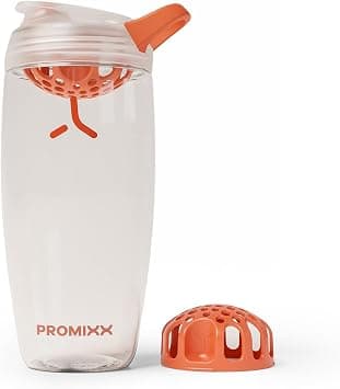 Promixx Pursuit Protein Shaker Bottle – 26oz Silent Snap-Fit Mixer for Lump-Free Shakes – Leak-Proof BPA-Free Ecozen Gym Shaker with Measurement Marks for Fitness and Travel – Clear على Amazon.ae - متتبع الأسعار