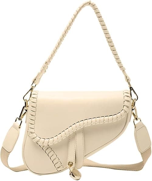 PURFANREE Women Trendy Saddle Shoulder Bag Clutch Purse Underarm Handbag Satchel HandBag Crossbody Bag on Amazon.ae - Price Tracker