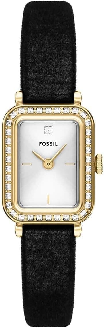 Fossil ES5437 Raquel Analog Wrist Watch for Women, 18 mm Case Size, Gold-Tone/Velvet Black on Amazon.sa - Price Tracker