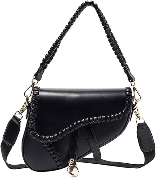 PURFANREE Women Trendy Saddle Shoulder Bag Clutch Purse Underarm Handbag Satchel HandBag Crossbody Bag على Amazon.ae - متتبع الأسعار