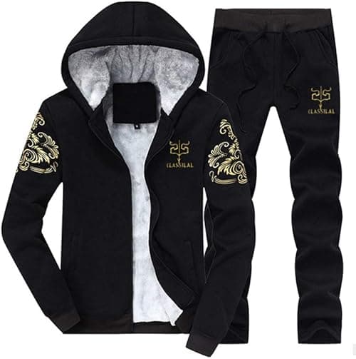 PASOK Men's Casual Tracksuit Full Zip Running Jogging Athletic Sports Jacket and Pants Set on Amazon.ae - Price Tracker