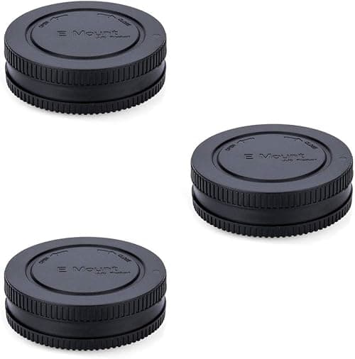 JJC 3Pack Rear Lens Cap & Body Cap for Sony E Mount Cameras, Replaces Sony ALC-B1EM, Black on Amazon.ae - Price Tracker