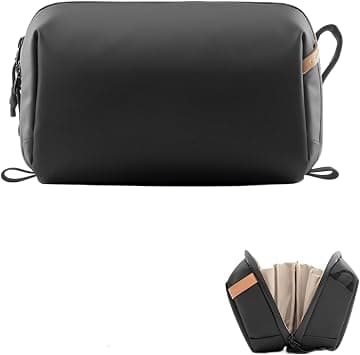 Skycare Wash Pouch Hanging Toiletry Bag for Men, Waterproof Dopp Kit Travel Makeup Bag Organizer for Toiletries & Cosmetics (Black) on Amazon - Best Deal Finder