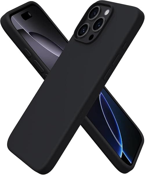 Silicone Case Compatible for iPhone 16 Pro Max 6.9 Inch, Full Protection Design with Microfiber Lining, Silky Touch Liquid Silicone Case for iPhone 16 Pro Max (Black) on Amazon - Best Deal Finder