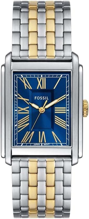 Fossil Carraway Three-Hand Two-Tone Stainless Steel Watch - FS6010 on Amazon - Best Deal Finder