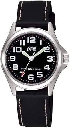 LORUS Watch RRX11HX9, Black and silver, Sports على Amazon.ae - متتبع الأسعار