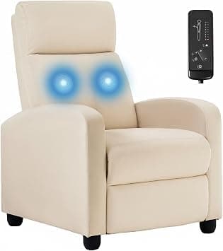 Recliner Chair for Living Room Home Theater Seating Winback Single Sofa Massage Recliner Sofa Reading Chair Modern Reclining Chair Easy Lounge with Fabric Padded Seat Backrest on Amazon.ae - Price Tracker