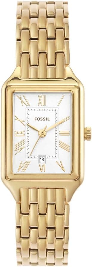 Fossil Raquel Three-Hand Date Gold-Tone Stainless Steel Watch - ES5220 on Amazon.ae - Price Tracker